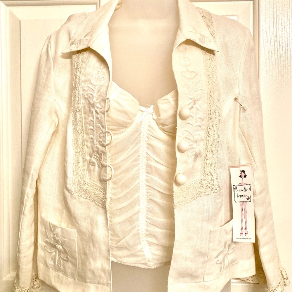 NWT Nanette Lapore Jacket Size 8 with Coordinating Tank Size Small
